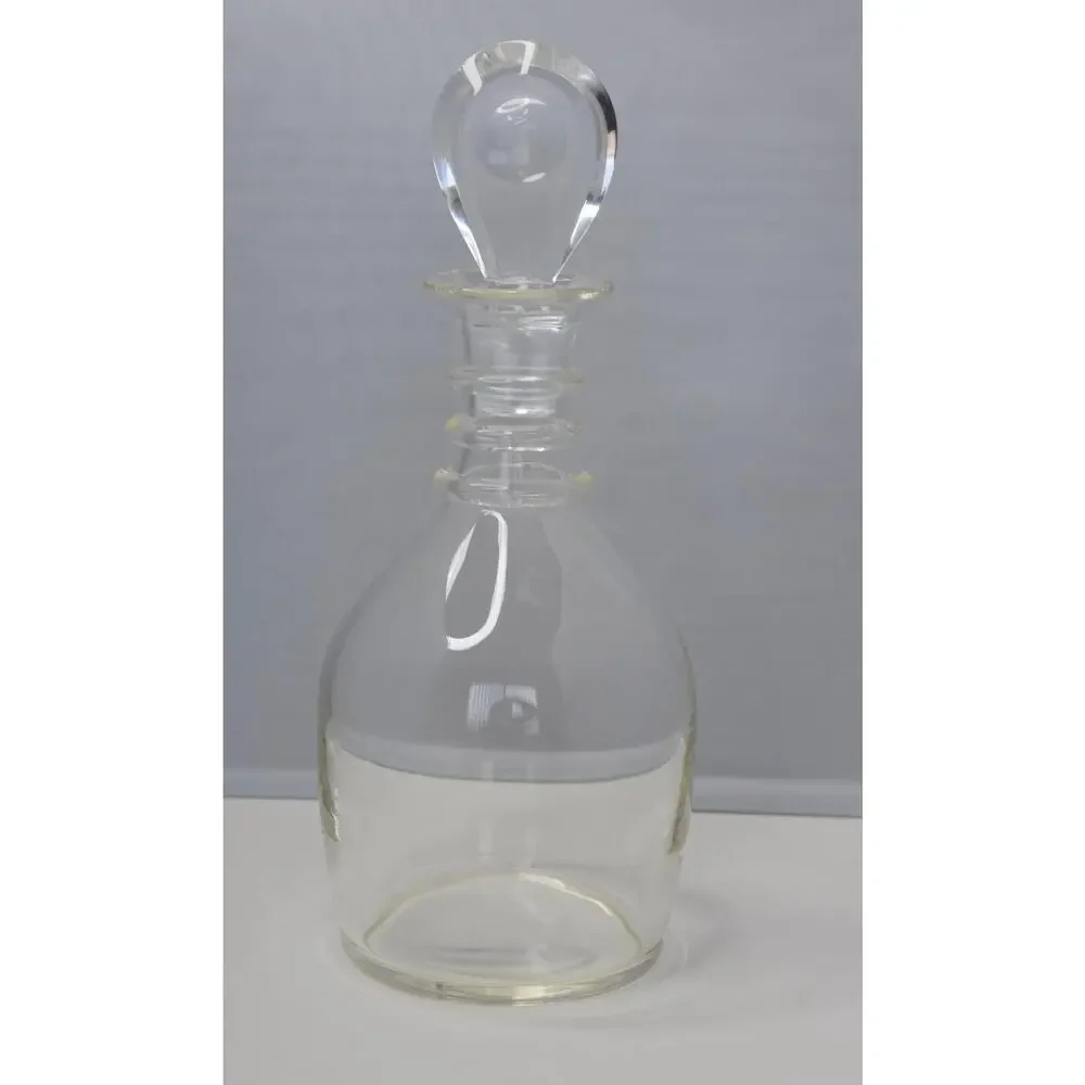 1950 Donald Pollard STEUBEN Blown Glass spiral Neck DECANTER with Moon Stopper